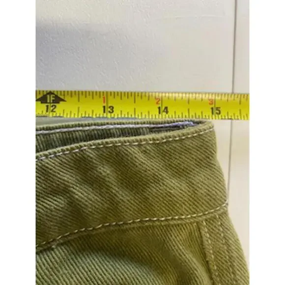 Campuru Olive Green Cargo Pants with Patch Detail - Picture 7 of 9